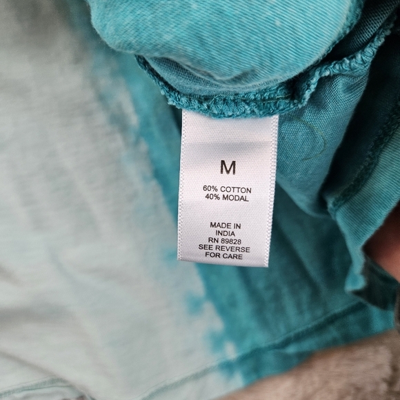 LOGO by Lori Goldstein Fade-Out Tie-Dye Long Sleeve Top US Medium - Picture 8 of 11